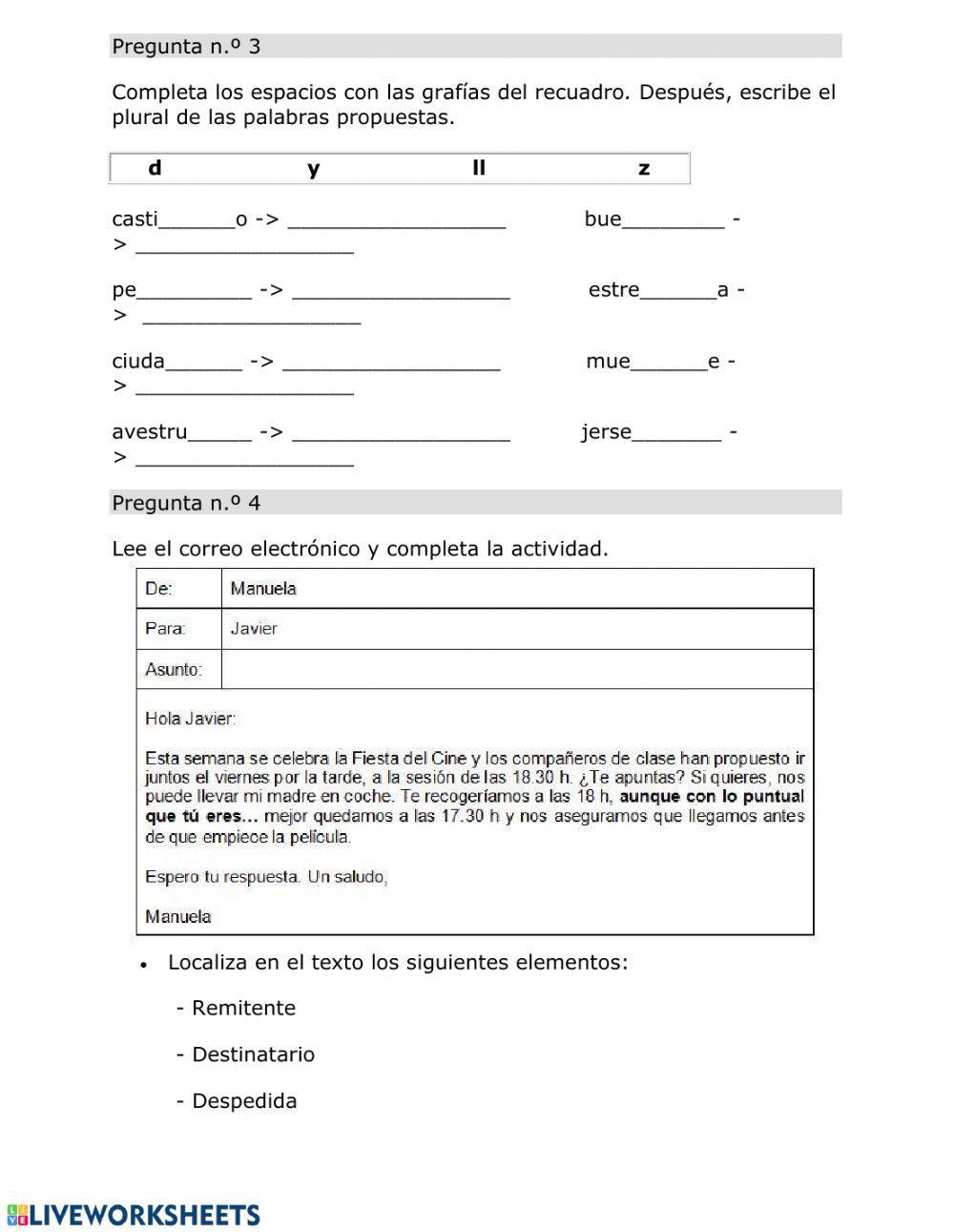 Examen Lengua Tema 9