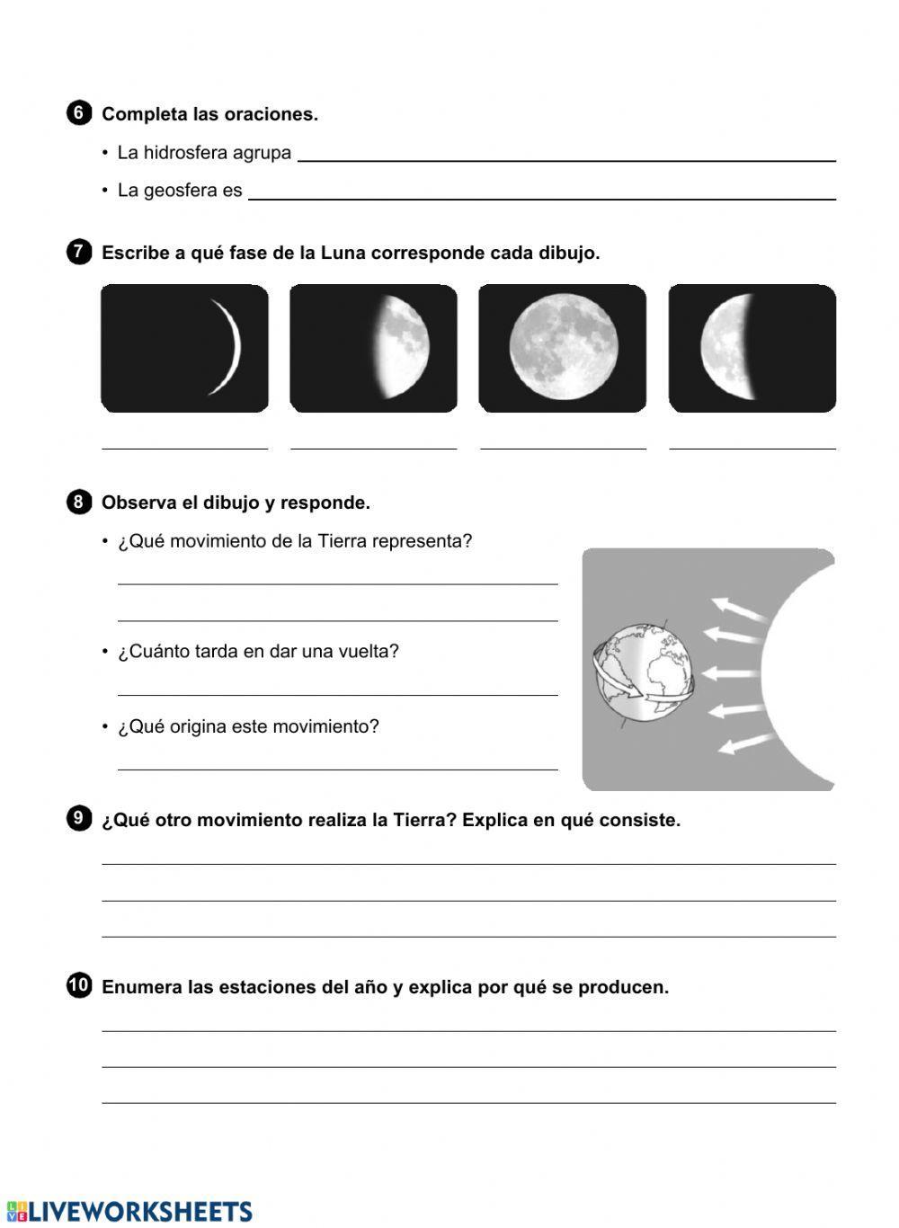 Prueba de repaso tema 5 la tierra
