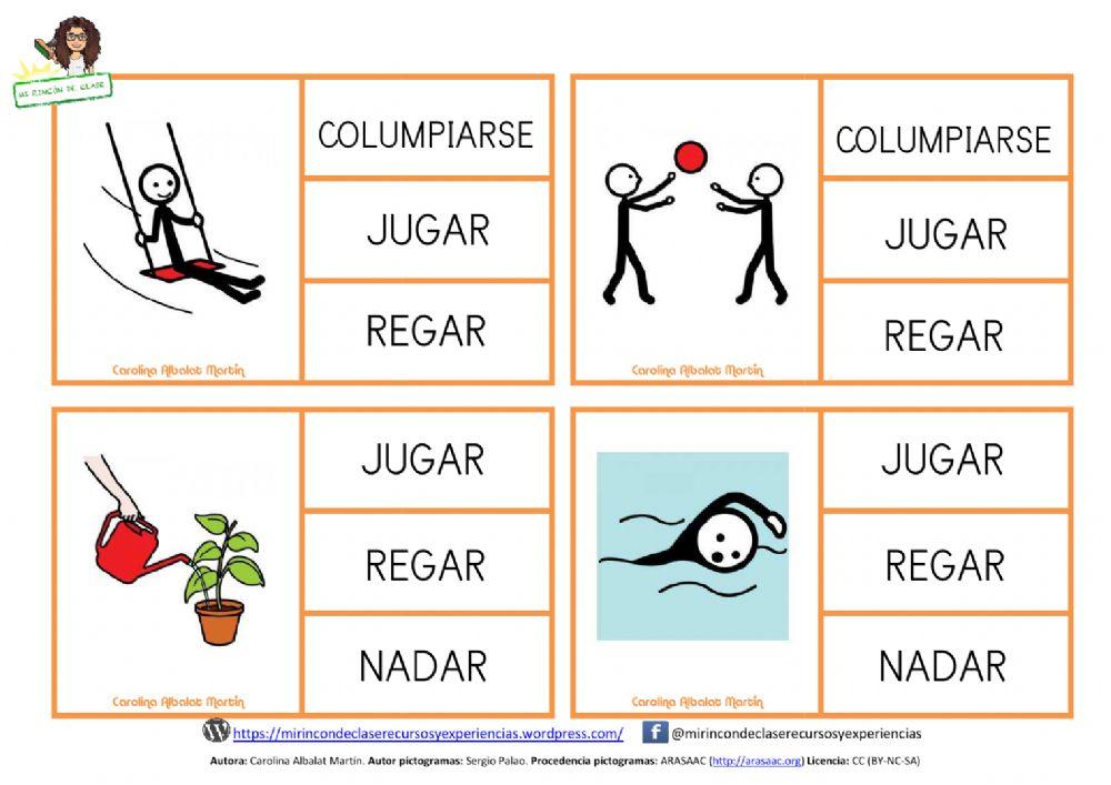 Lectura de palabras: el jardín