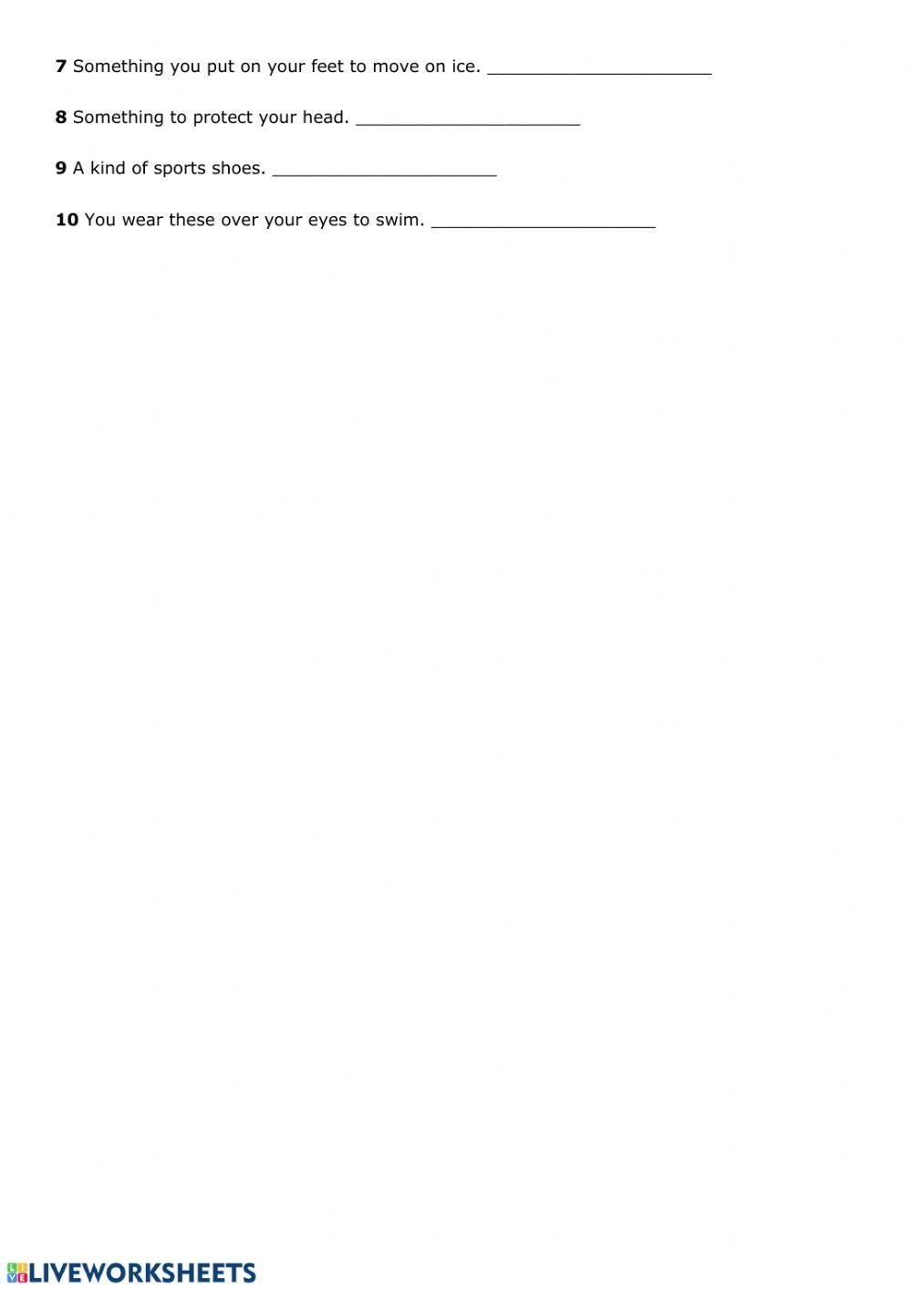 Ubiór i wyposażenie sportowca