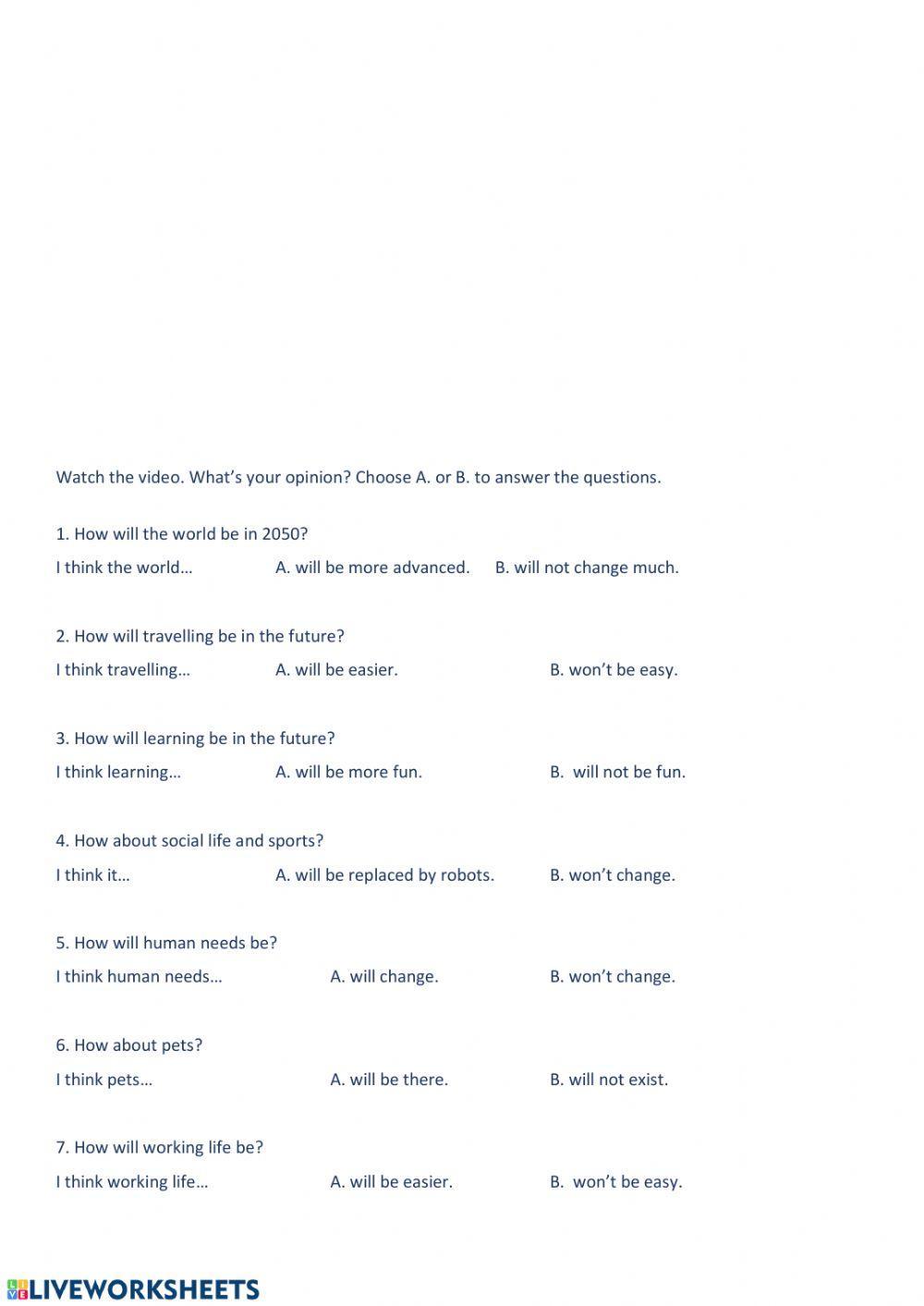 Predictions (will - won-t)