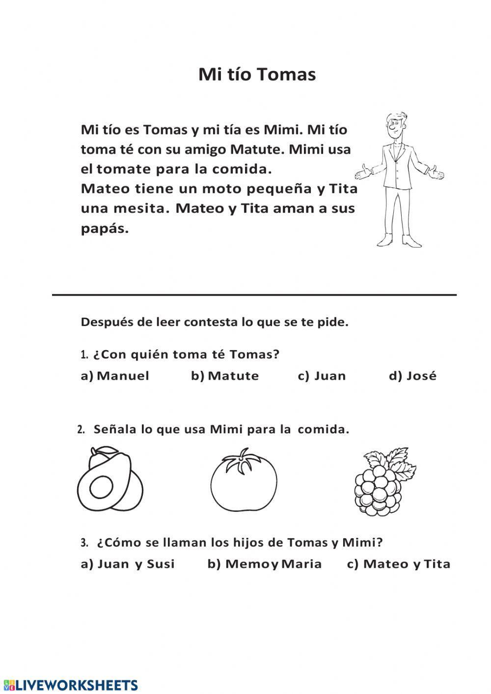 Comprensión Lectora Nivel 1.2