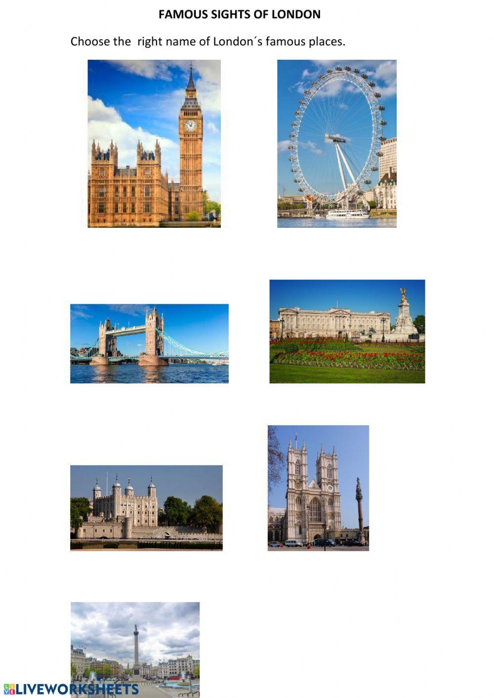Famous places in london