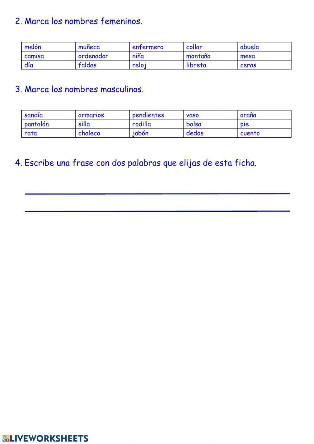Masculino-femenino Masculino-femenino