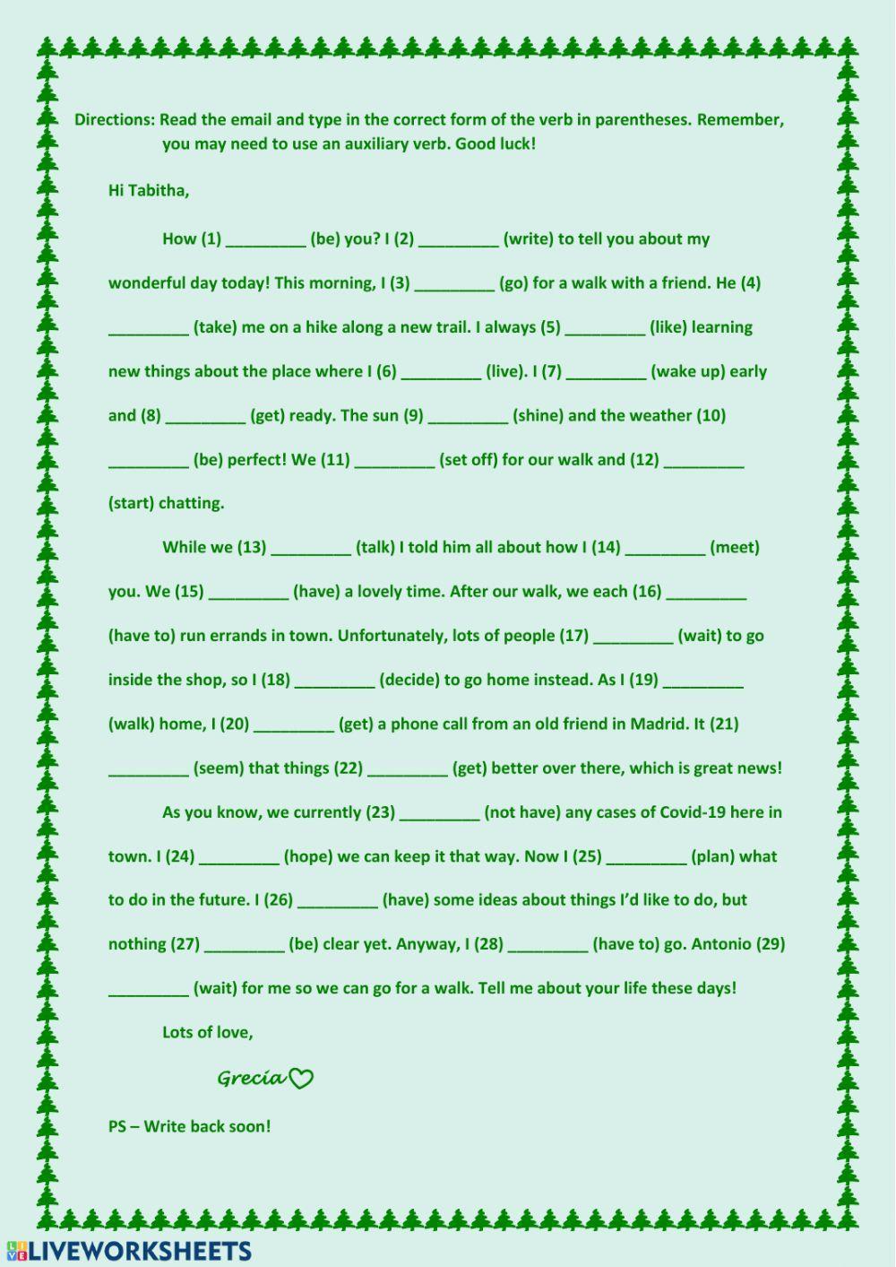 Present simple and continuous & Past simple and continuous