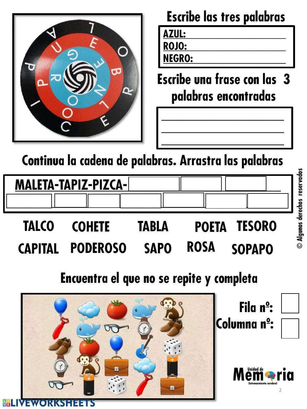 Muestra Cuaderno Interactivo Unidad de Memoria Muestra Cuaderno Interactivo Unidad de Memoria