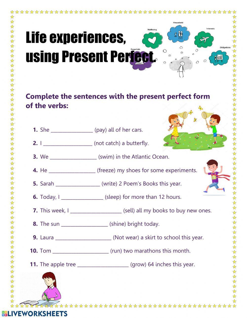 Write questions in the present perfect. Презент перфект worksheets. present perfect life experience. present perfect worksheets 7 класс. present perfect experience упражнения.