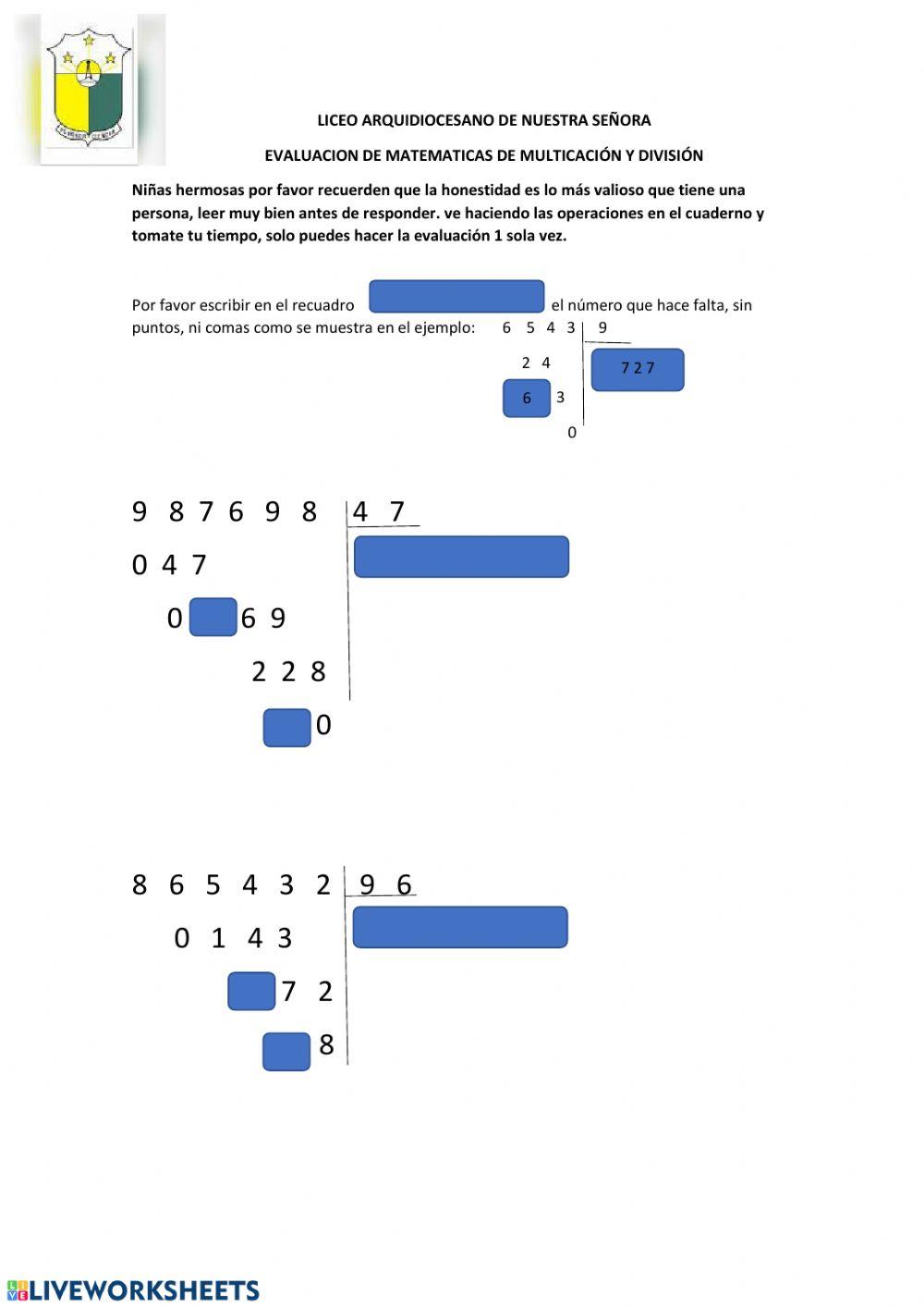 Quiz de matemáticas