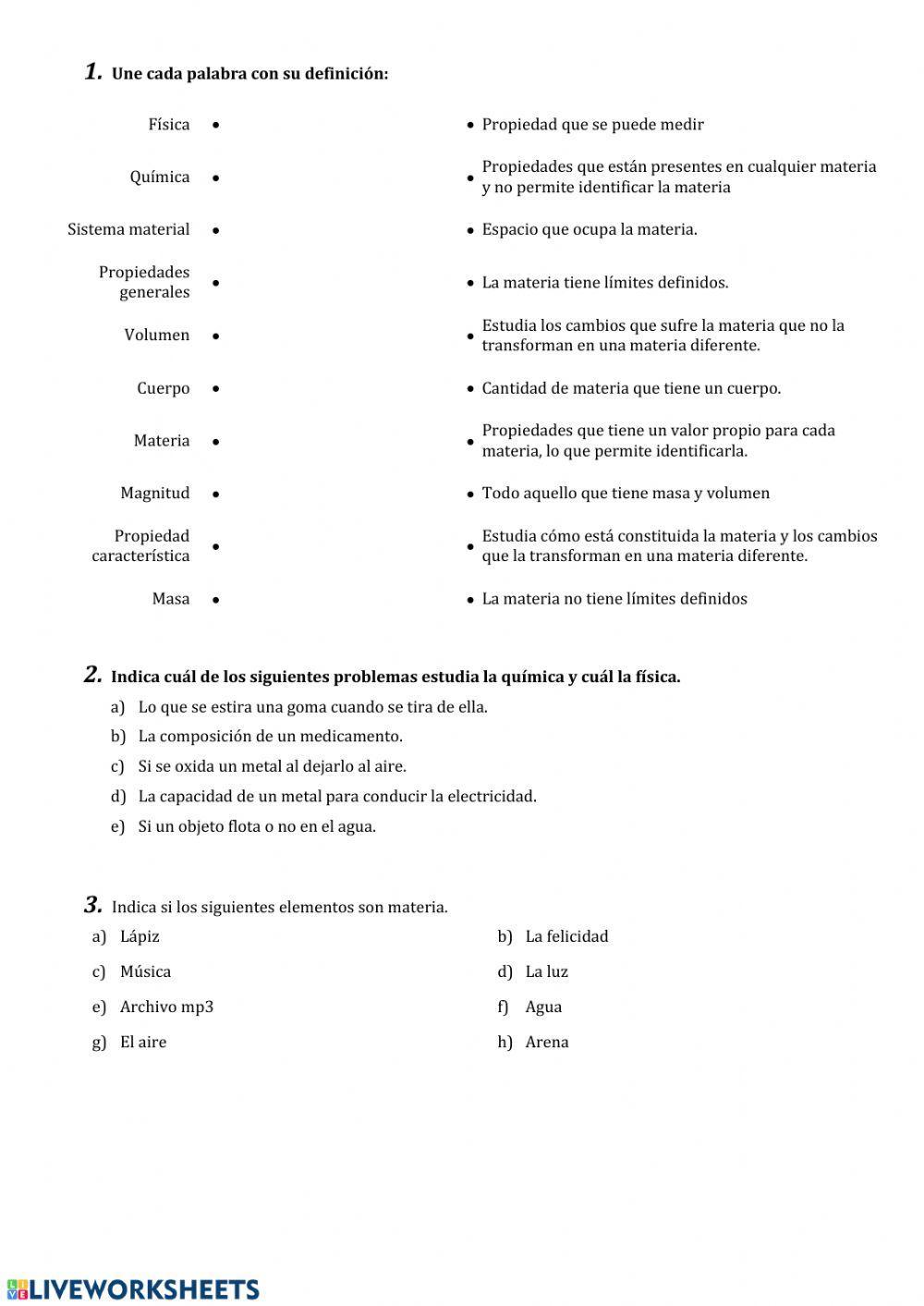 FyQ 2º ESO - Ficha nº 1 