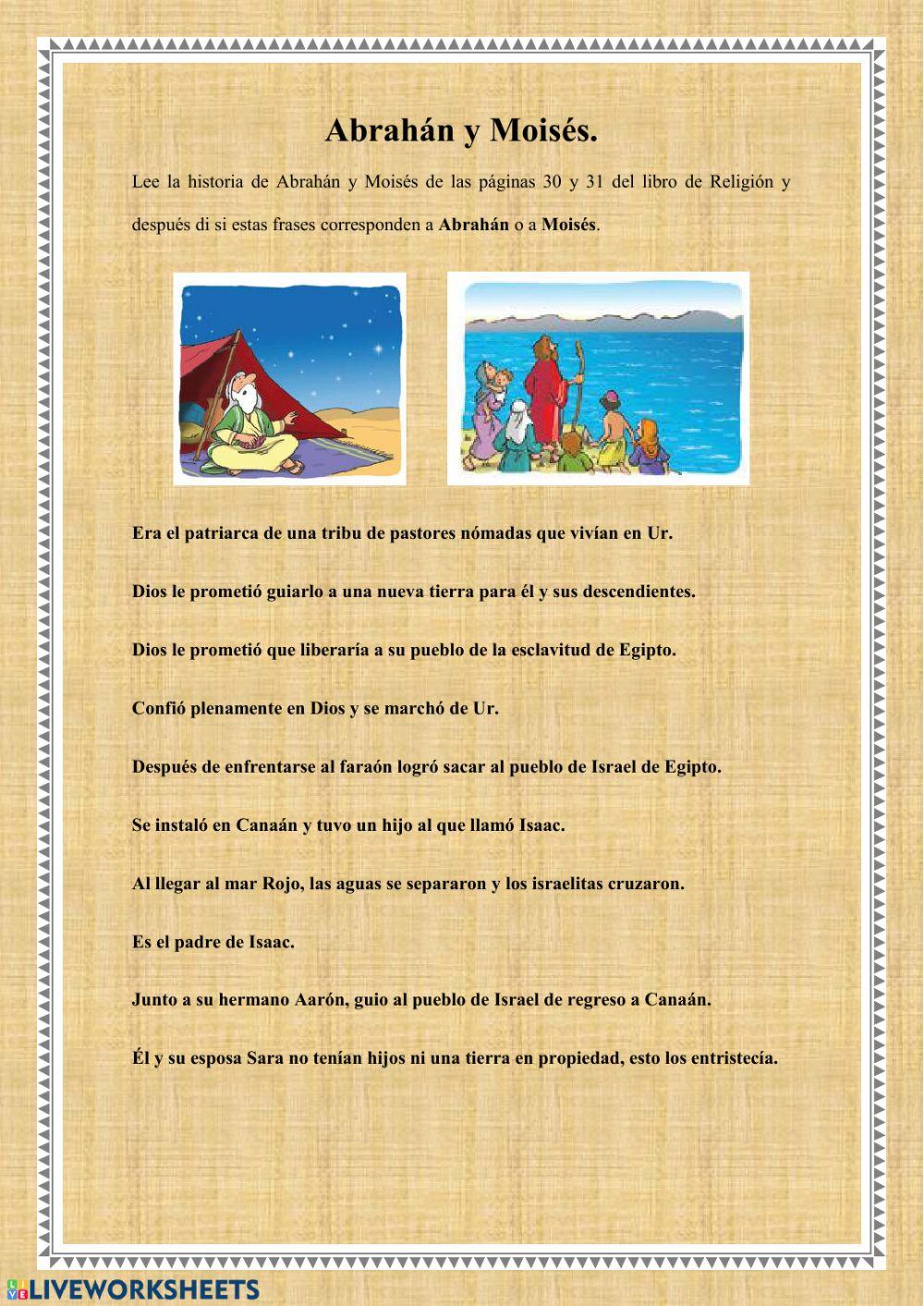 Abrahán y Moisés 5º