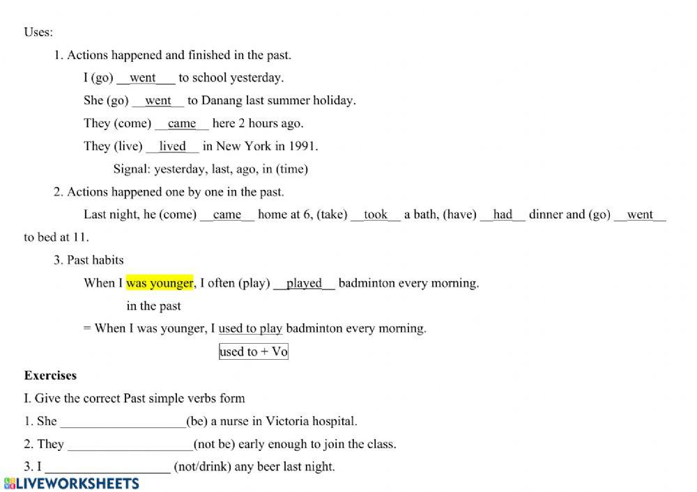 Past simple - Past continuous