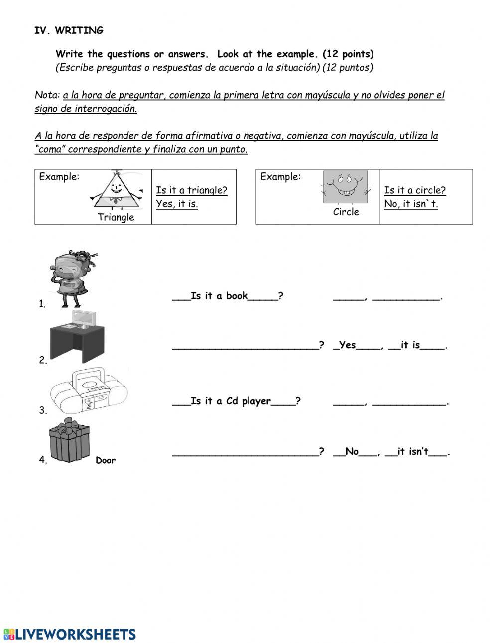 Take Shape 1 Midterm