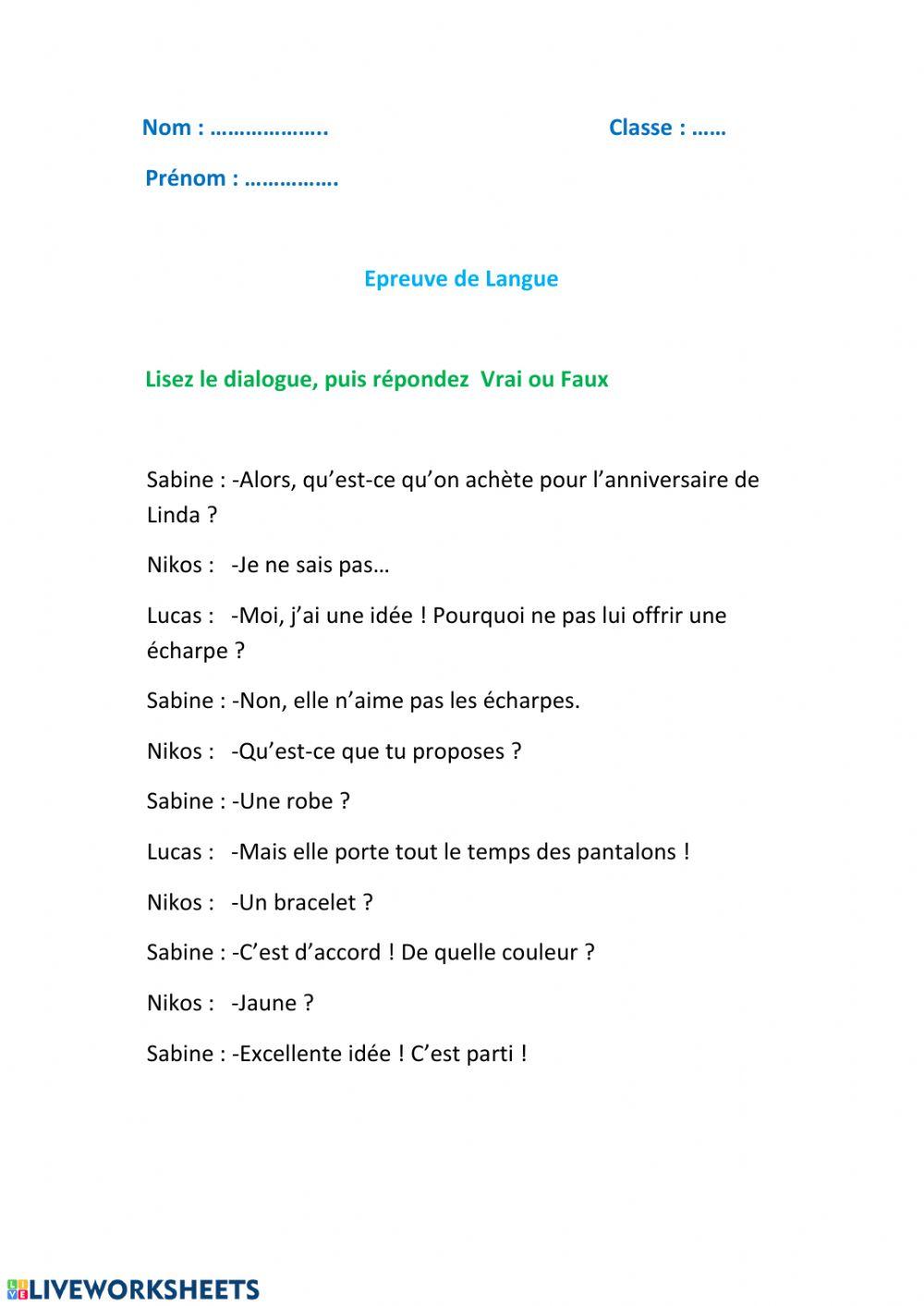 Vêtements et accessoires