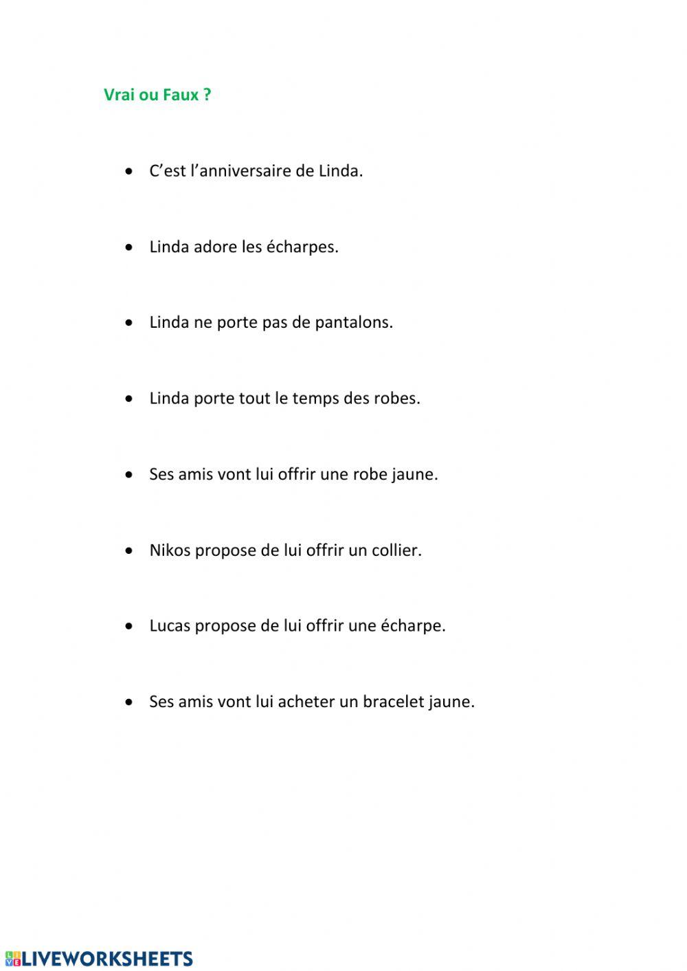 Vêtements et accessoires