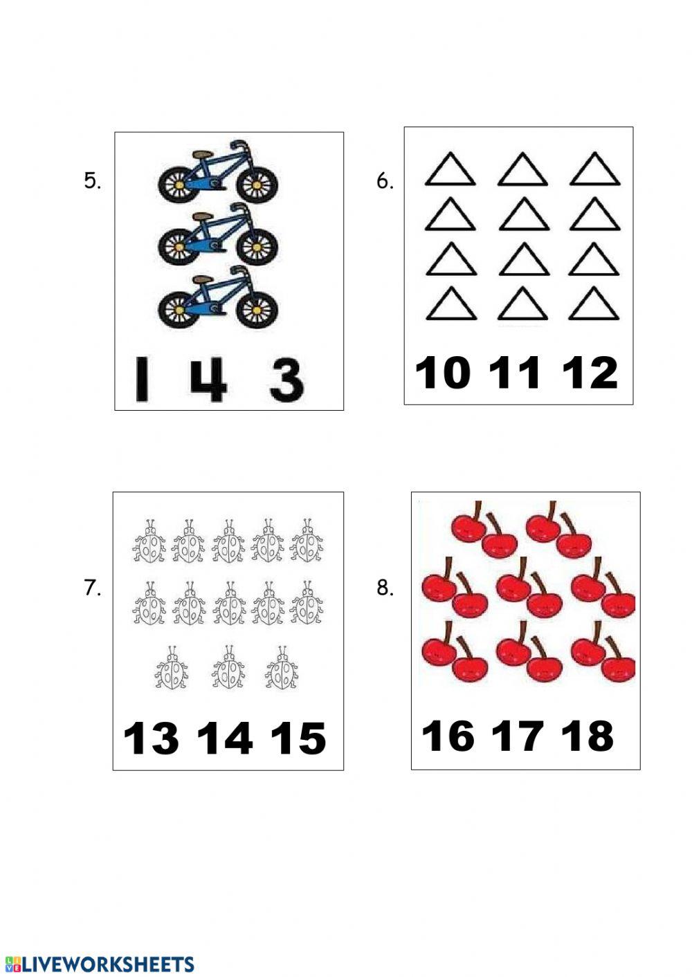 Count Objects To 20 Worksheet