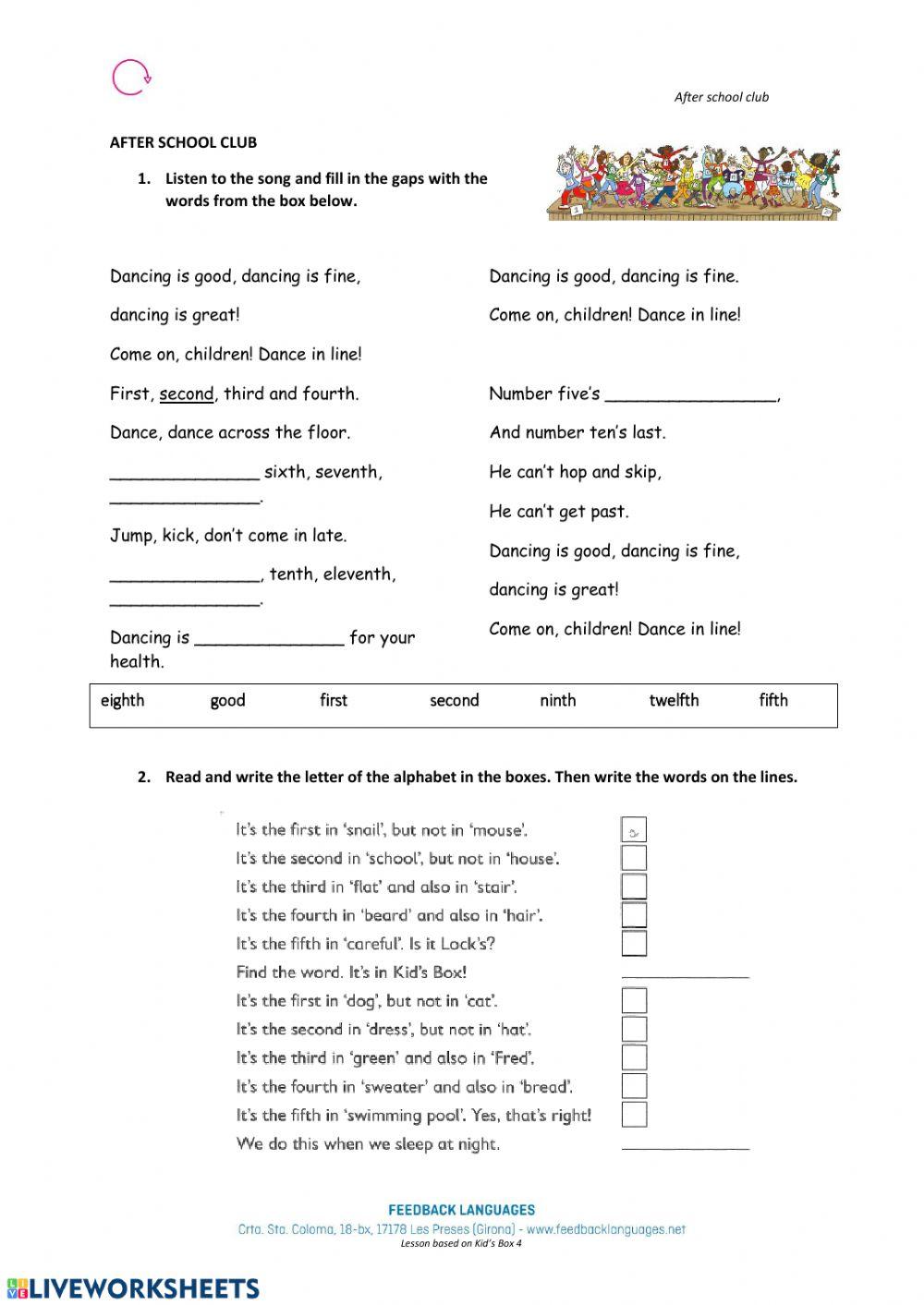 Ordinals song - dancing is good