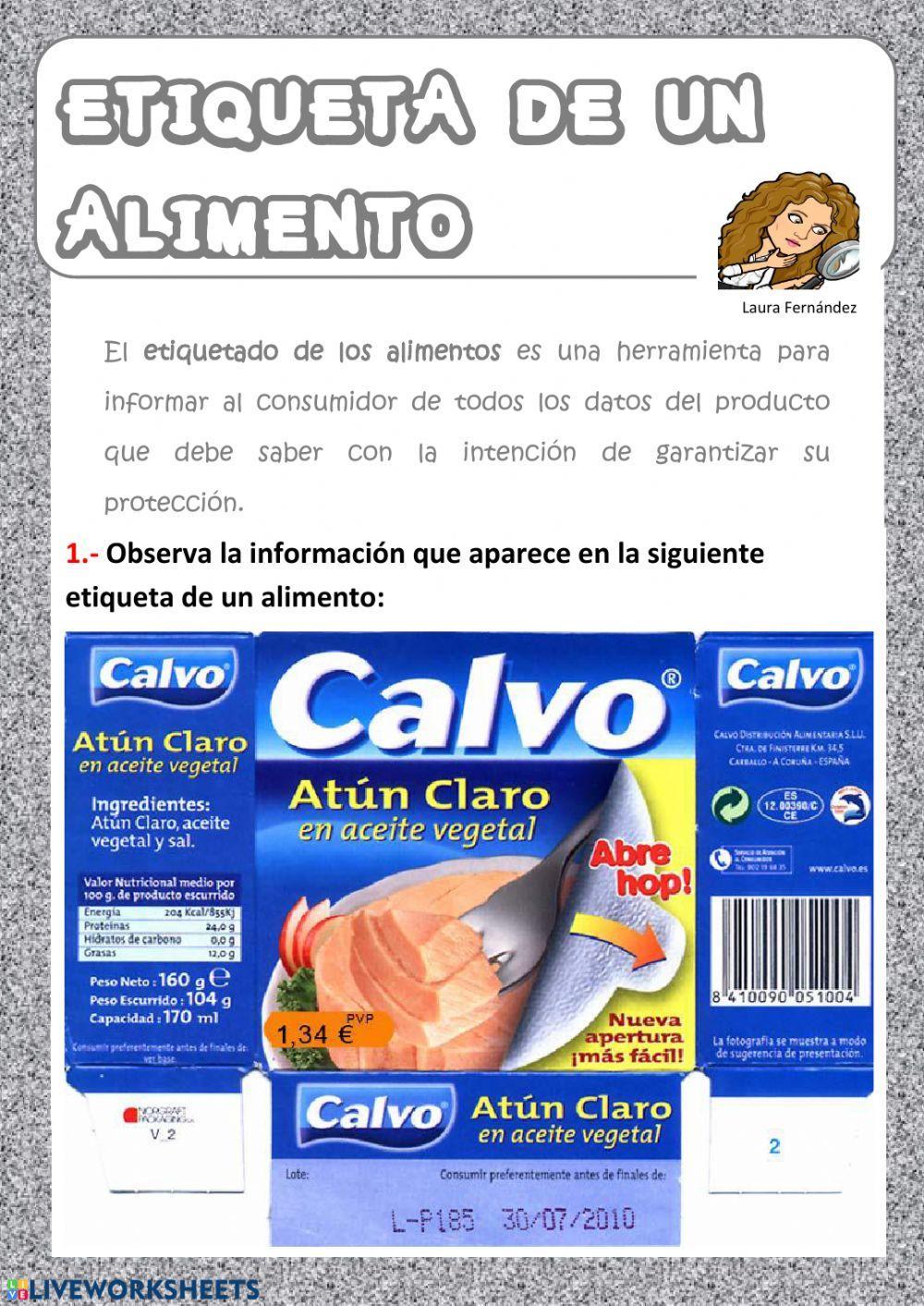 Etiquetado de alimentos