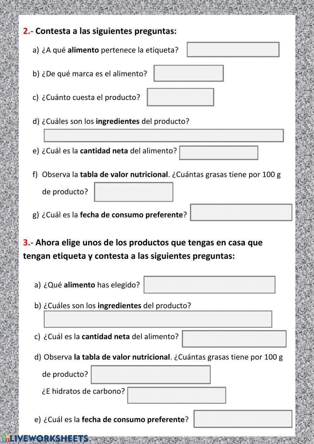 Etiquetado de alimentos