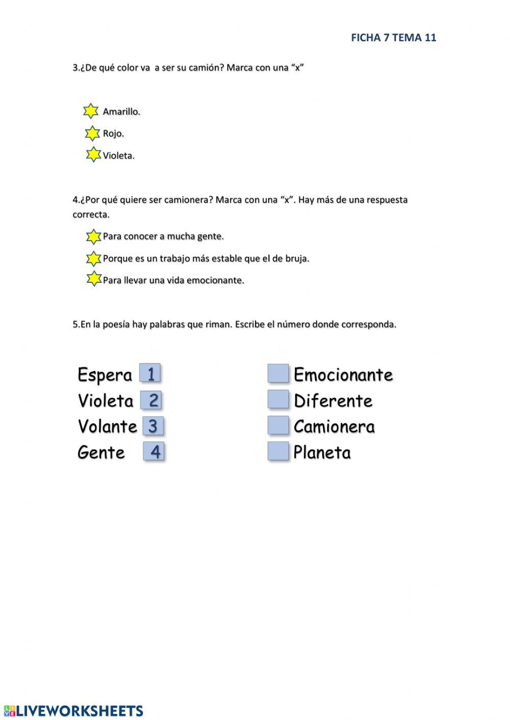 Comprensión lectora: La bruja Maruja