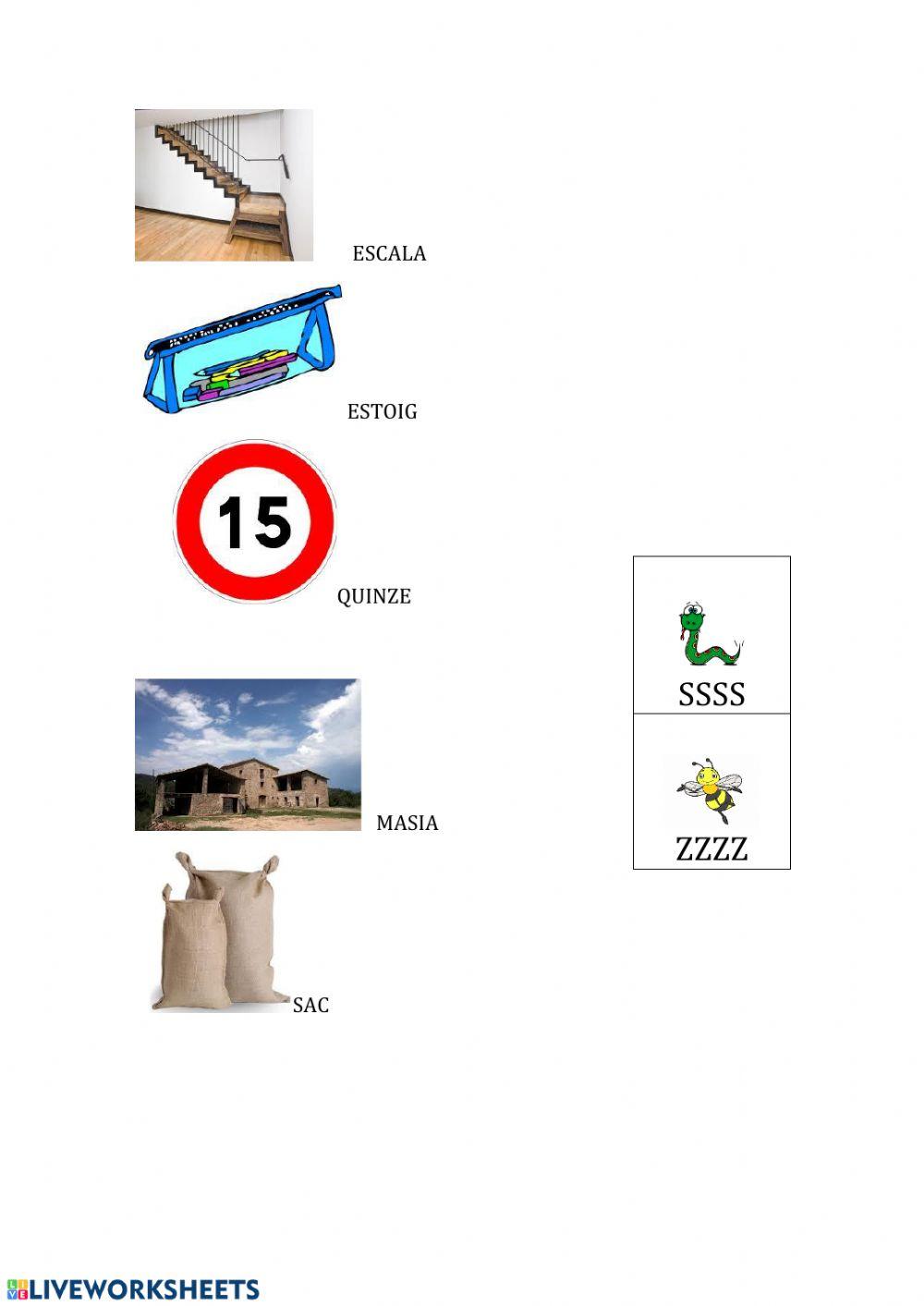 Discriminació S sorda i sonora