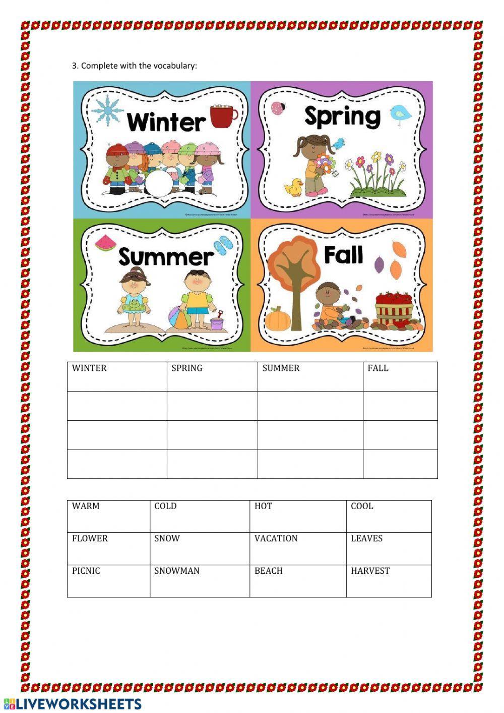 Four seasons in a year