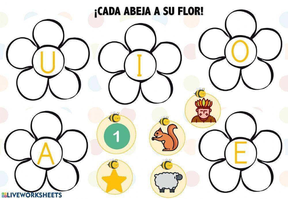 Cada abeja a su flor