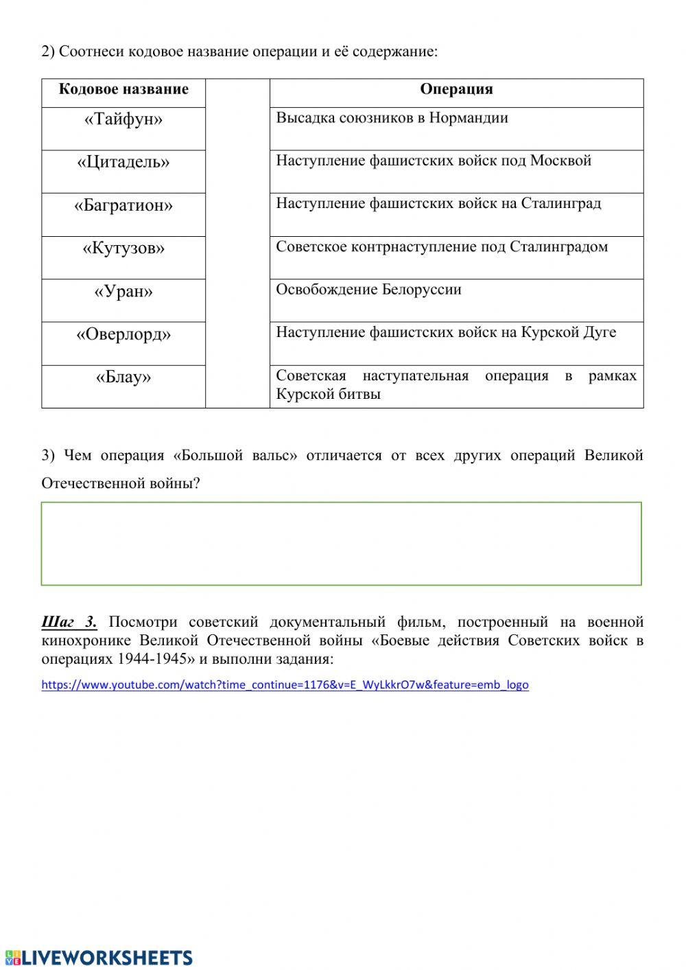 Операции Красной Армии в 1944 году