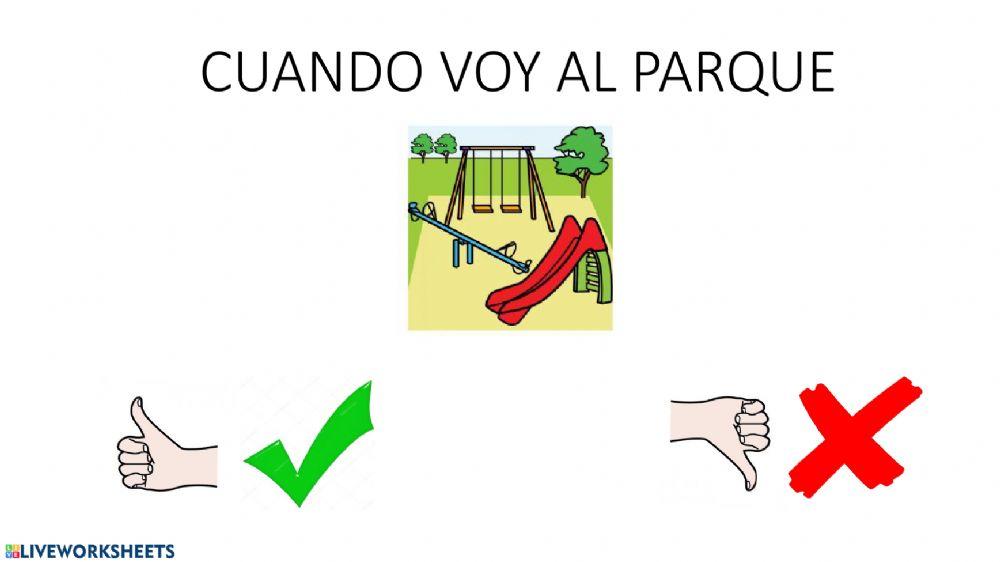 El parque: comportamiento