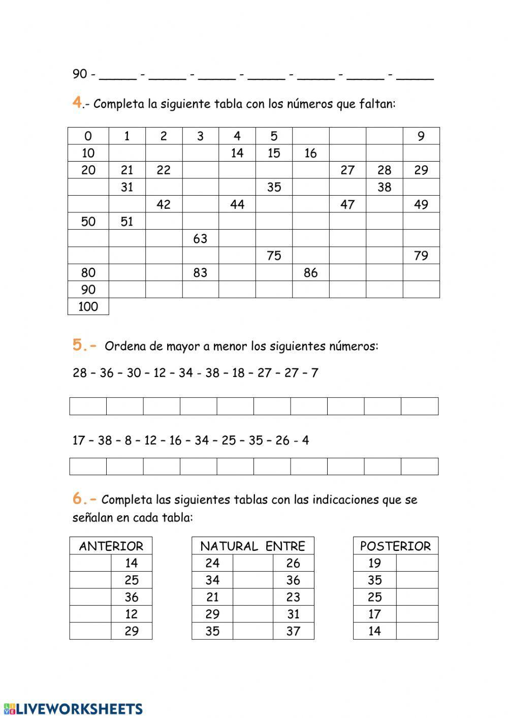Matemáticas 1º