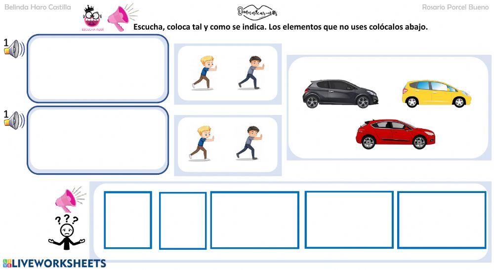 Comprensión de frases: empujar2