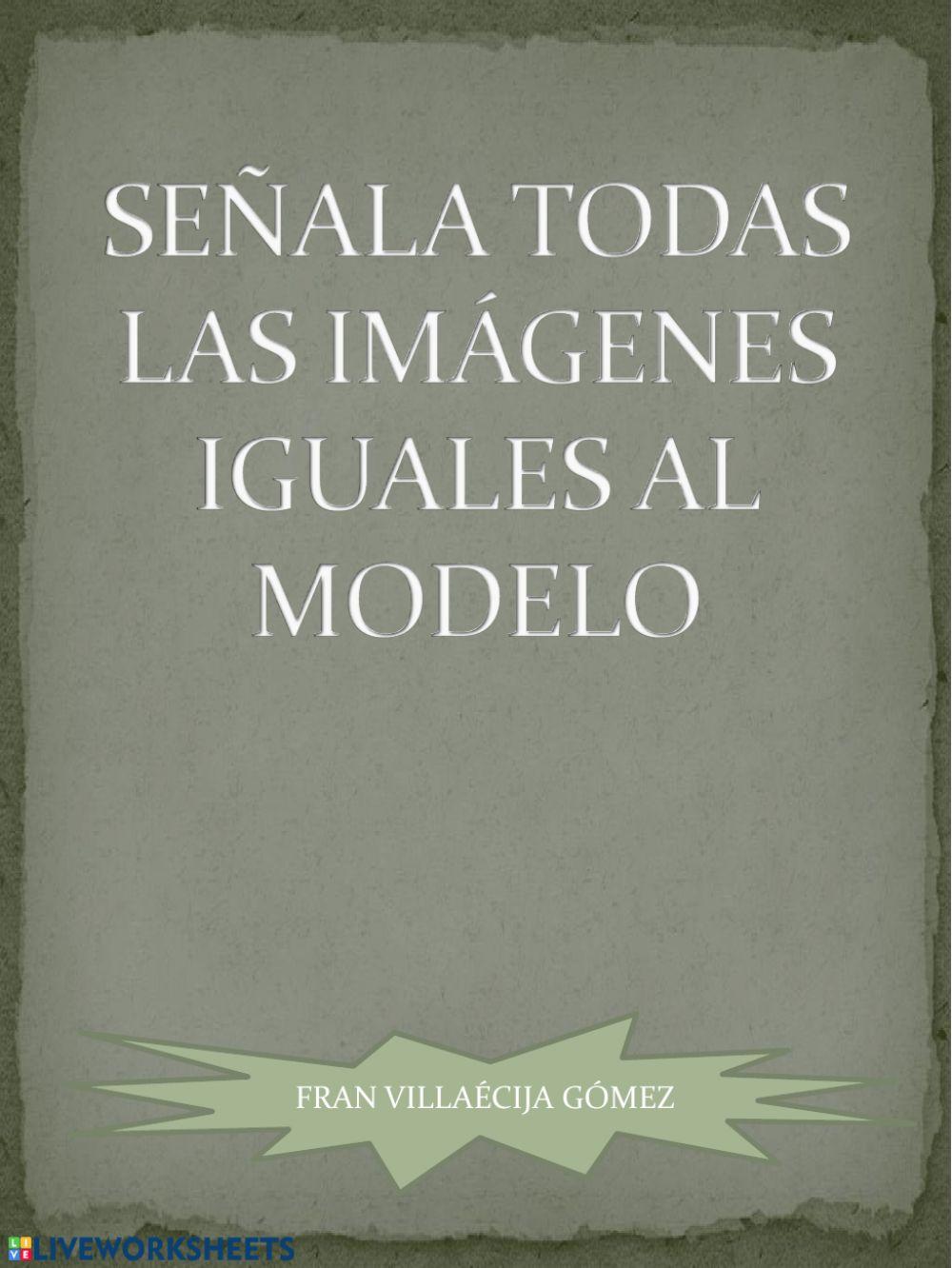 Encuentra los símbolos iguales al modelo