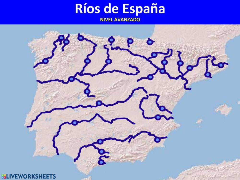 Ríos de España nivel avanzado