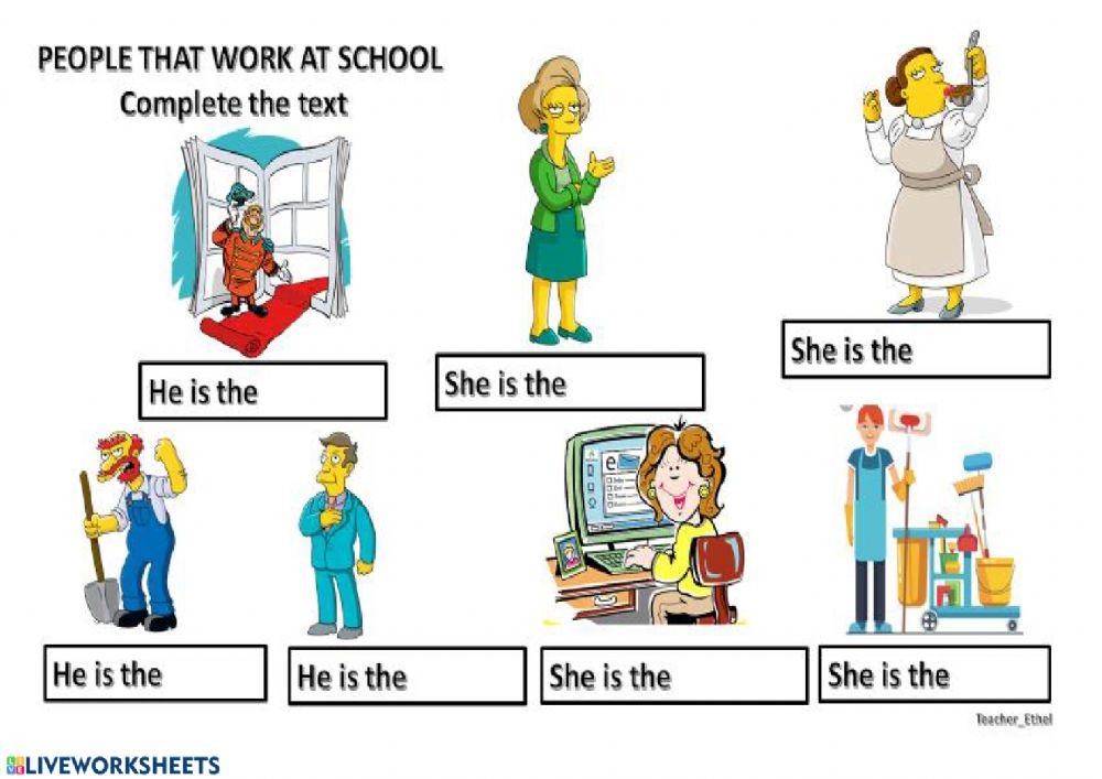 People that work at school 2