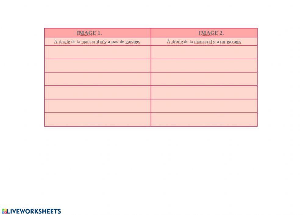 La maison: differences