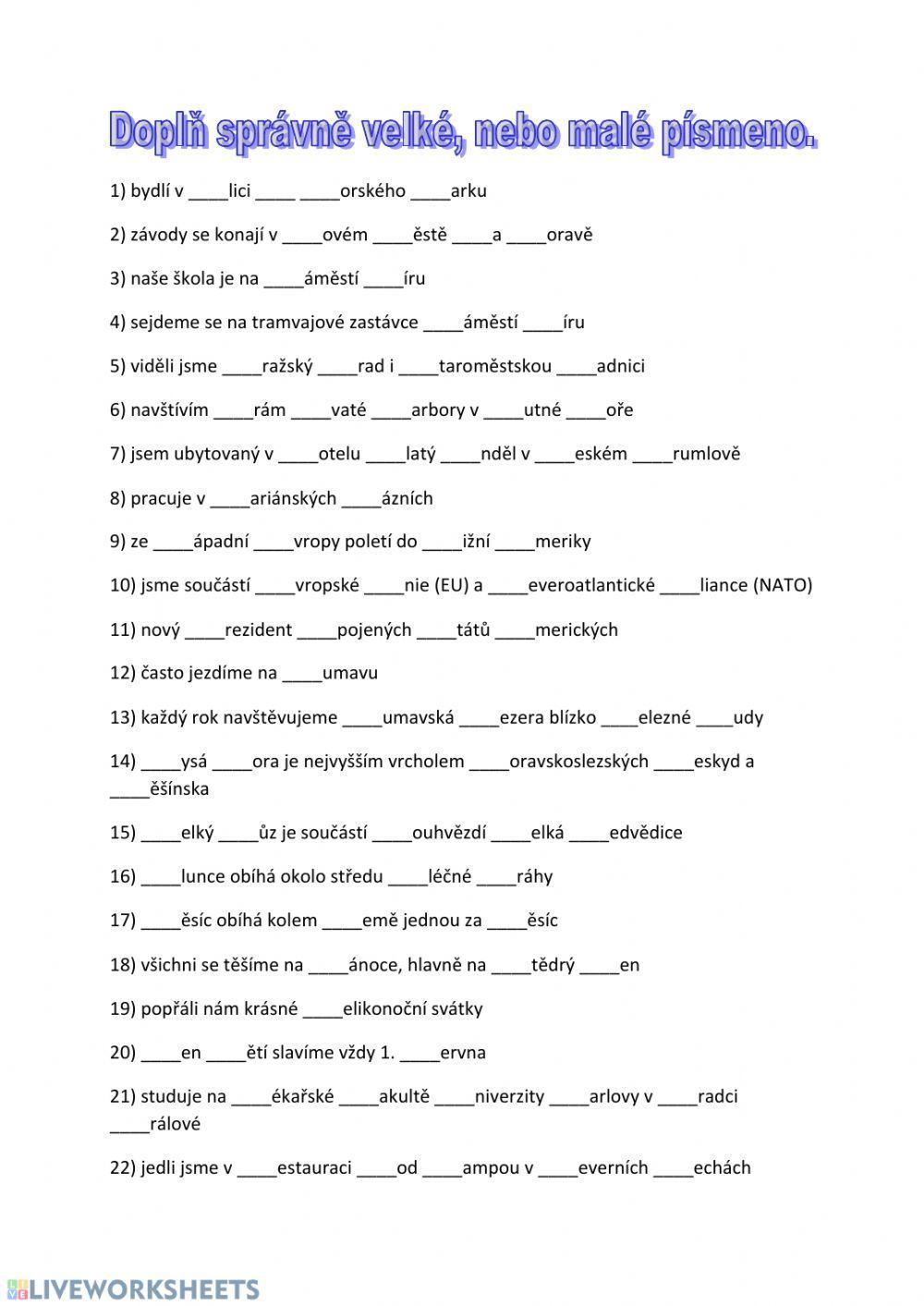 Velká a malá písmena