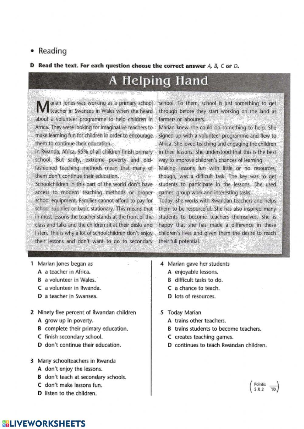 Final test 7 grade (2019-2020)