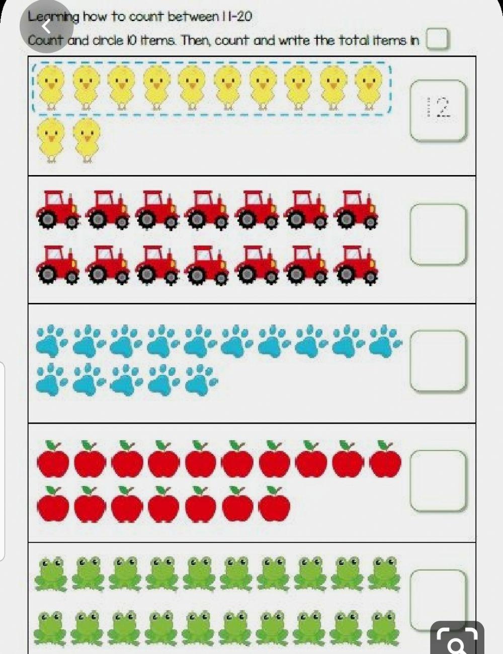 Count and write Count and write