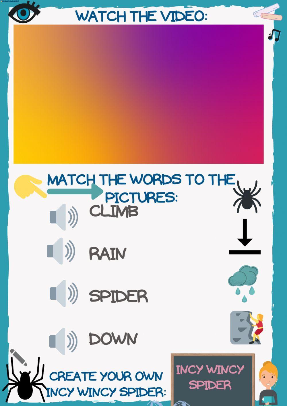 Incy wincy spider song