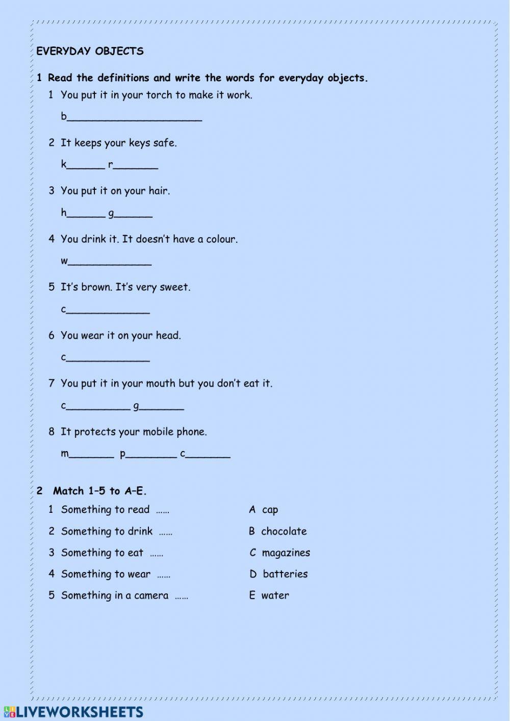 Unit 6 vocabulary revision