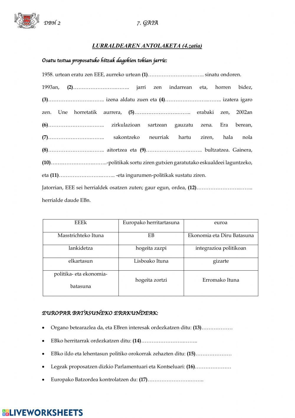 (DBH 2) Lurraldearen antolaketa (4)