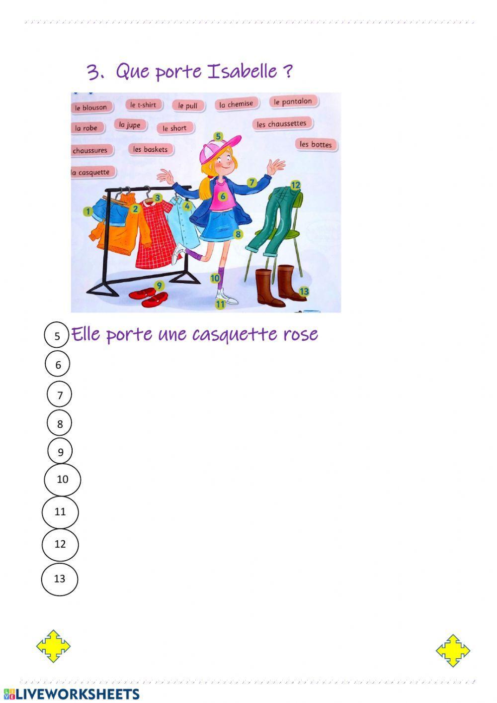 Comment son tes vêtements?