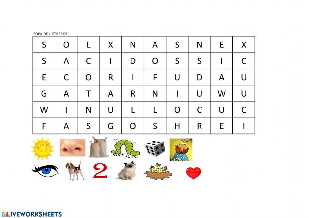 Sopa de lletres monosíl·labs