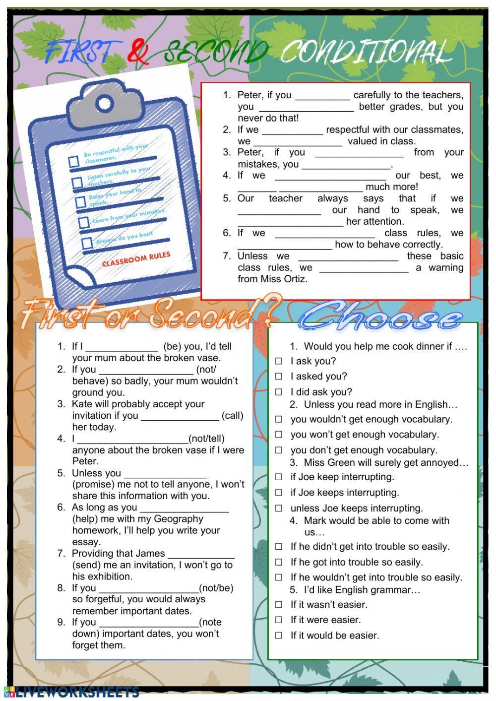 First and Second Conditional