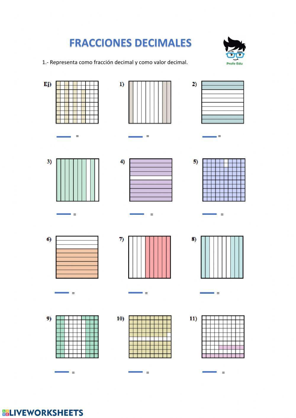 Fracciones decimales