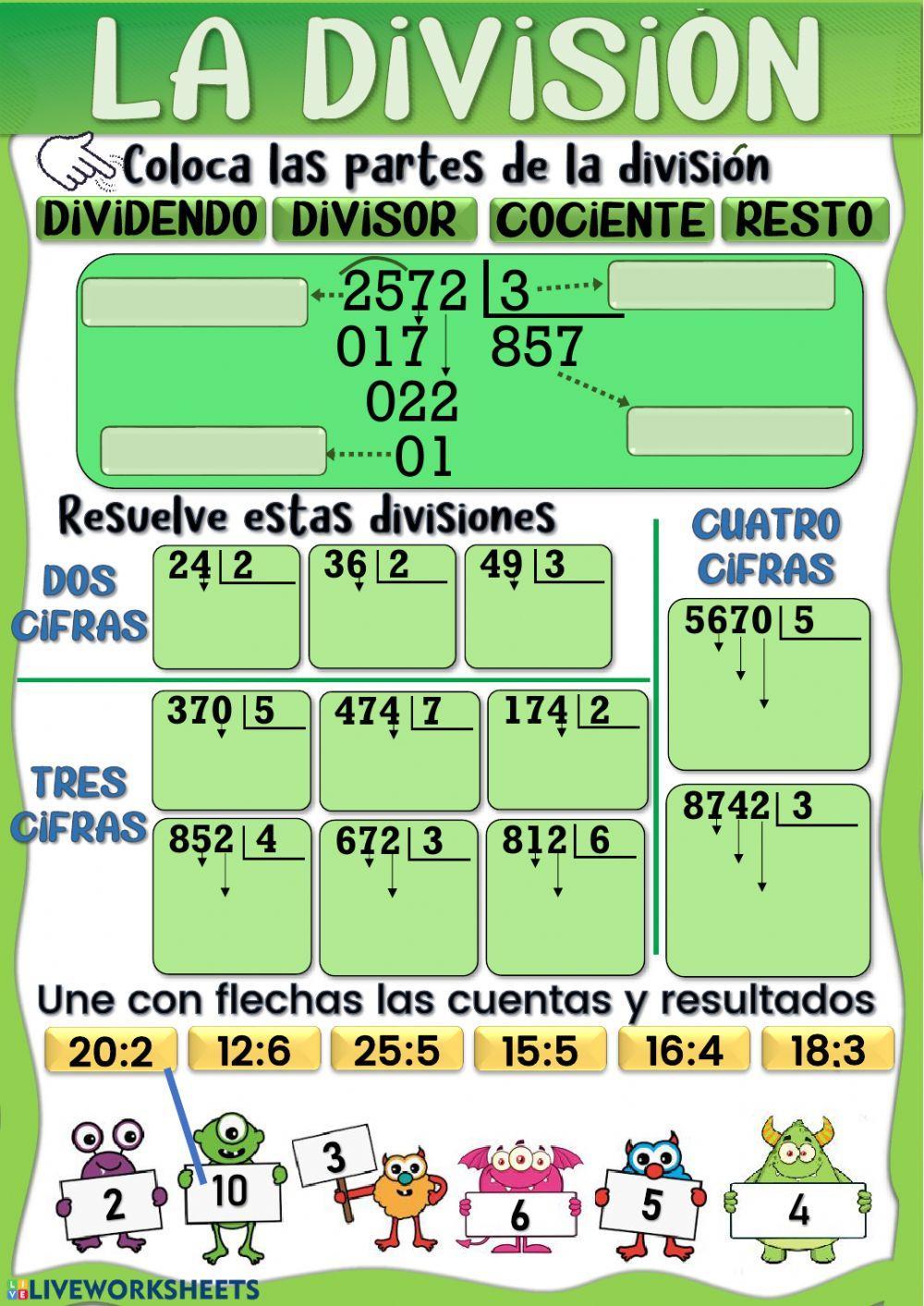 Divisiones por una cifra. Divisiones por una cifra.