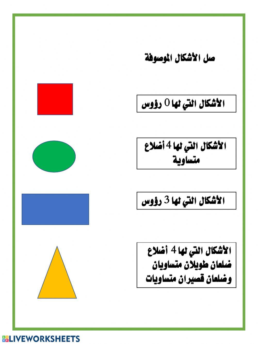 مقارنة الأشكال