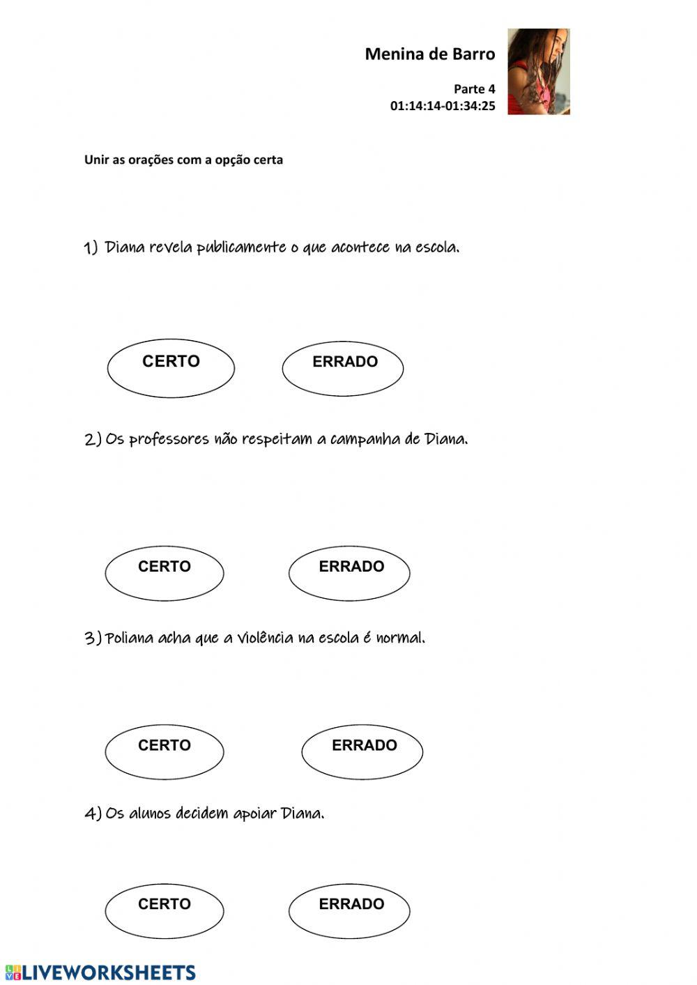 Compreensão do Filme Menina de Barro 4°parte