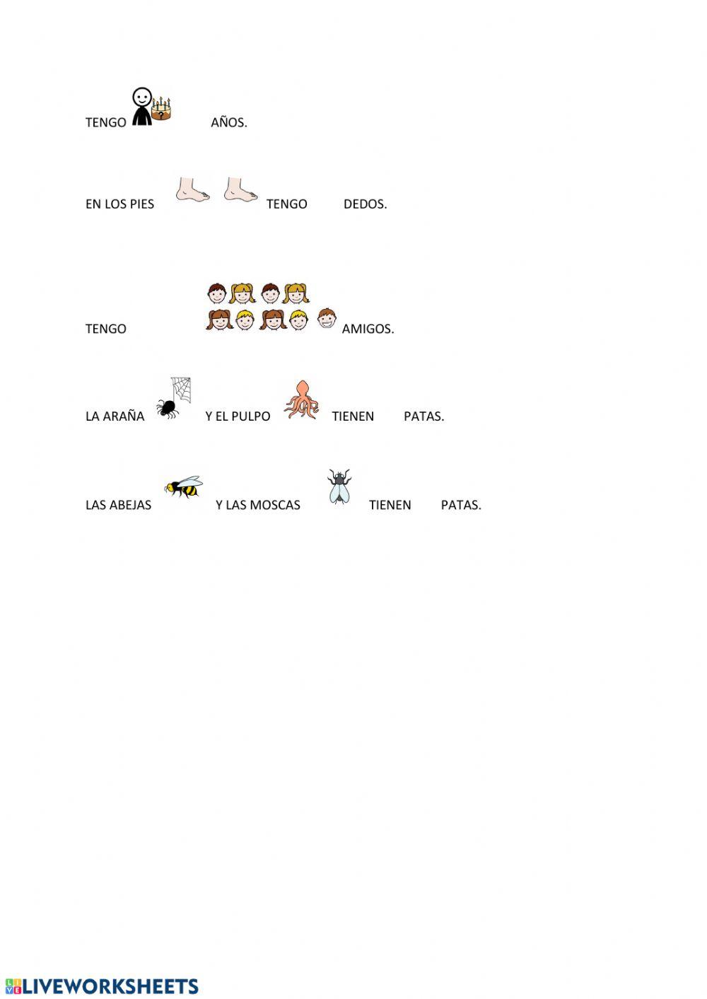 Asocio números con mi mundo