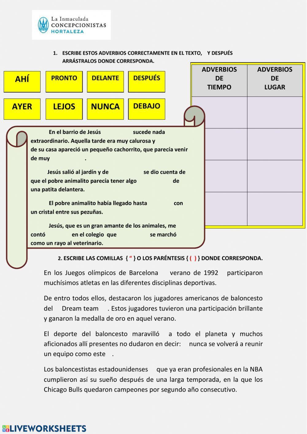 TEMA 10 - Lengua 4º