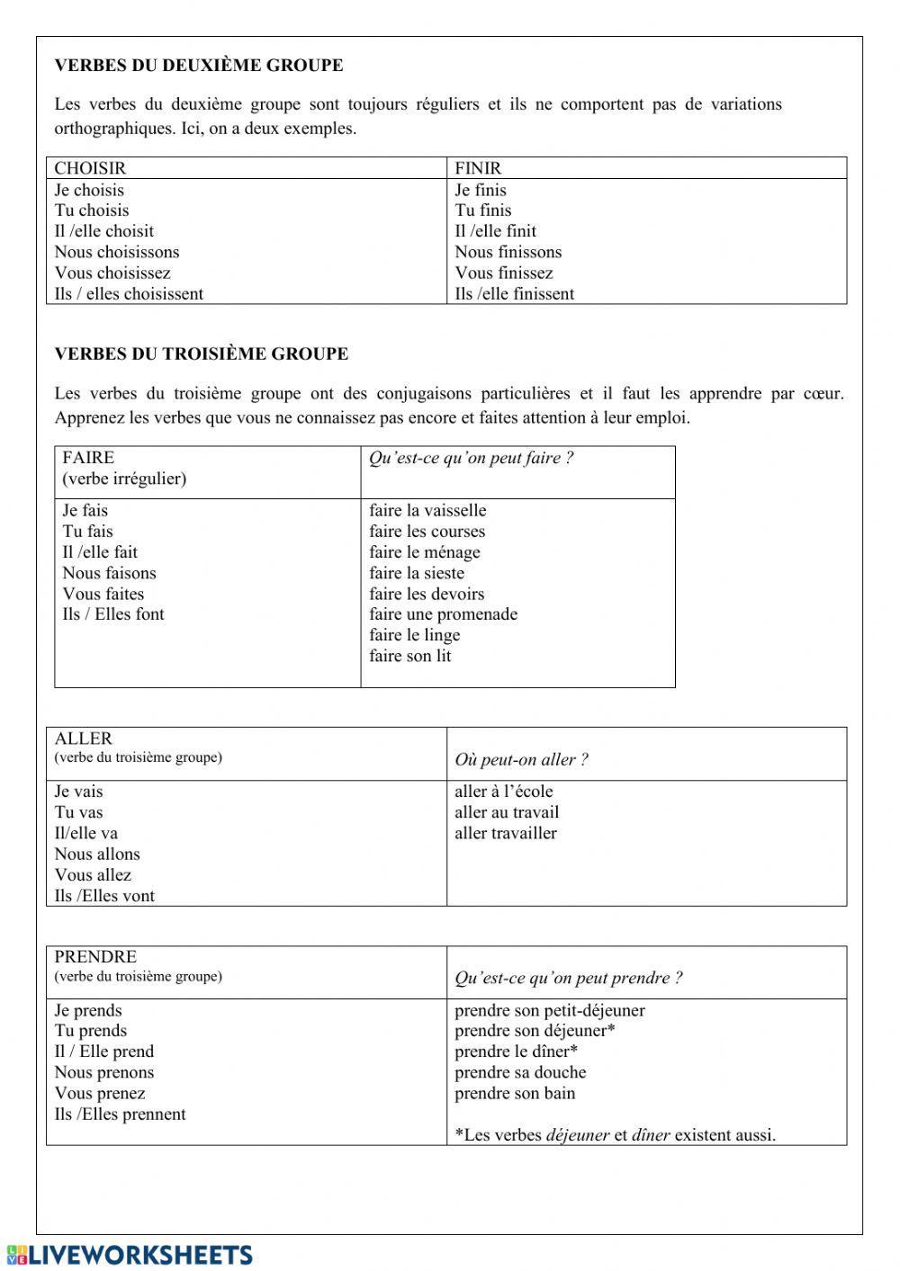 La routine quotidienne La routine quotidienne